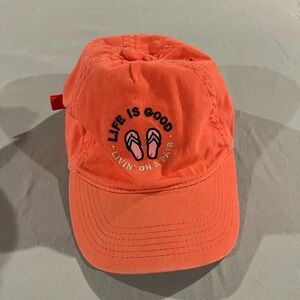 Life Is Good Vibrant Orange Cap